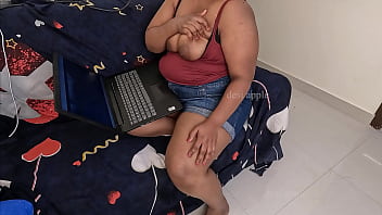 Chubby Indian Girl Getting Horny While Watching Porn Videos free video