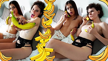 Two Lesbians And Bananas - Darcy Dark & Regina Rich free video