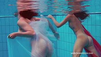 Watch Sexiest Girls Swim Naked In The Pool free video