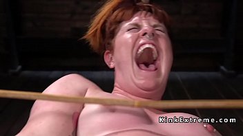 Bbw Redhead Slave In Hogtie Gets Whipped free video