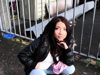 Brunette Babe Gia Whitechapel Pissing Outdoors free video